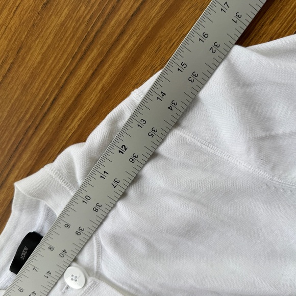 J.Crew White Button-Down Cardigan Crisp White Women’s Small - Picture 4 of 7